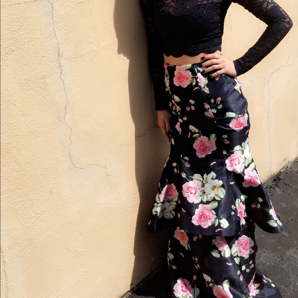 Navy blue prom dress